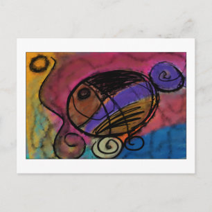 Fish on Wheels Postcard