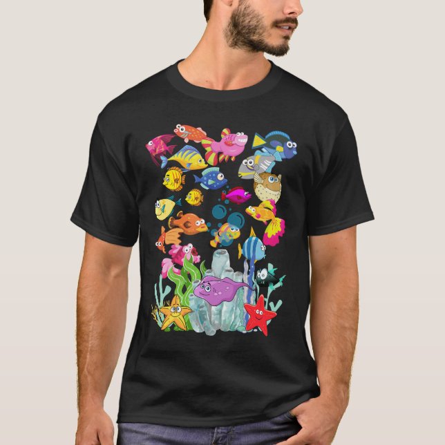 Fish One Fish Two Fish T-Shirt (Front)
