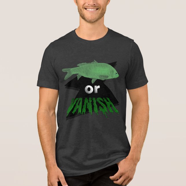 Fish or Vanish Graphic Tee - Bella & Canvas Green (Front)