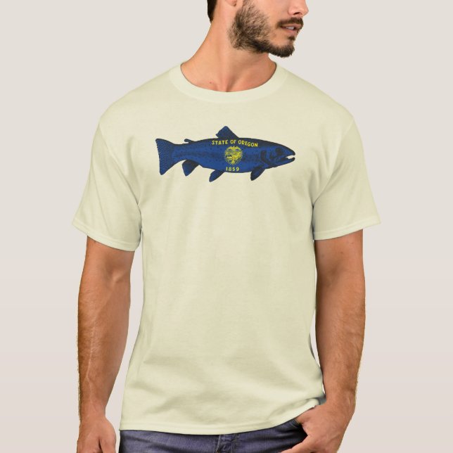 Fish Oregon Trout T-Shirt (Front)