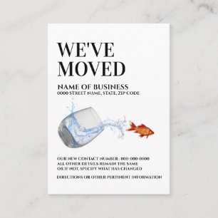 Fish out of water moving announcement