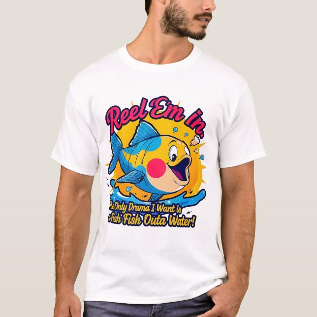 Fish Outta Water Fun T-Shirt (Front)