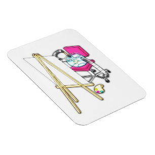 Fish Painter ("Water Colour") - Magnet