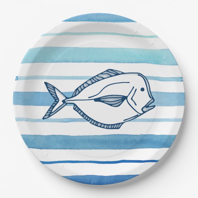 Fish Paper Plate (Front)