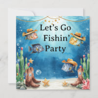 Fish Party Texas themed