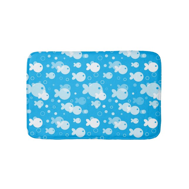 fish pattern bath mat (Front)
