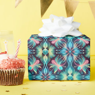 FISH ~ Pattern BLUE PINK BLACK Shades ~  Wrapping Paper