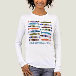 Fish Pattern custom text shirts & jackets