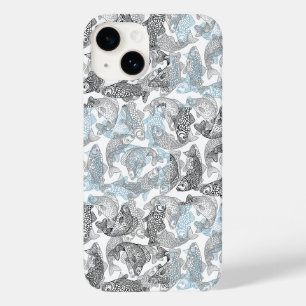 Fish pattern design with 2 tone colour 01 Case-Mate iPhone 14 case