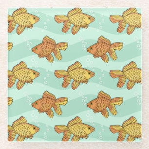 Fish-pattern Glass Coaster