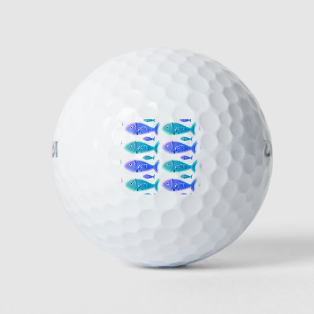 Fish Pattern Golf Balls (Front)