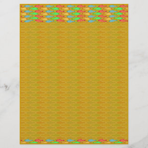 fish pattern letterhead