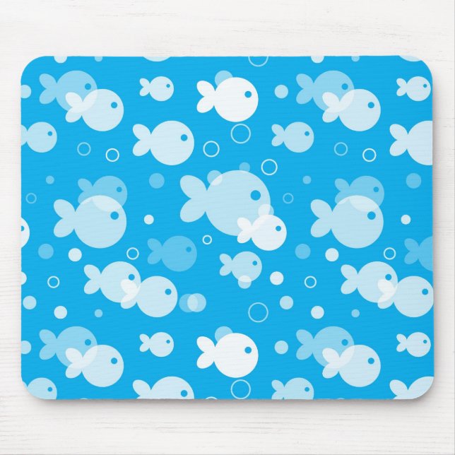 fish pattern mouse pad (Front)