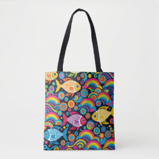 Fish Pattern Tote Bag