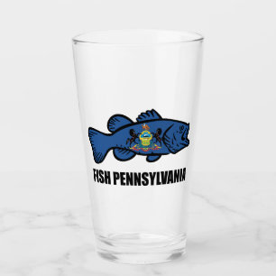 Fish Pennsylvania Bass Glass