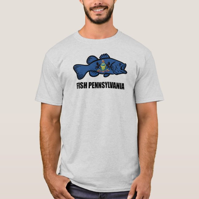 Fish Pennsylvania Bass T-Shirt (Front)