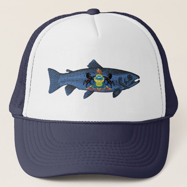 Fish Pennsylvania Trout Trucker Hat (Front)
