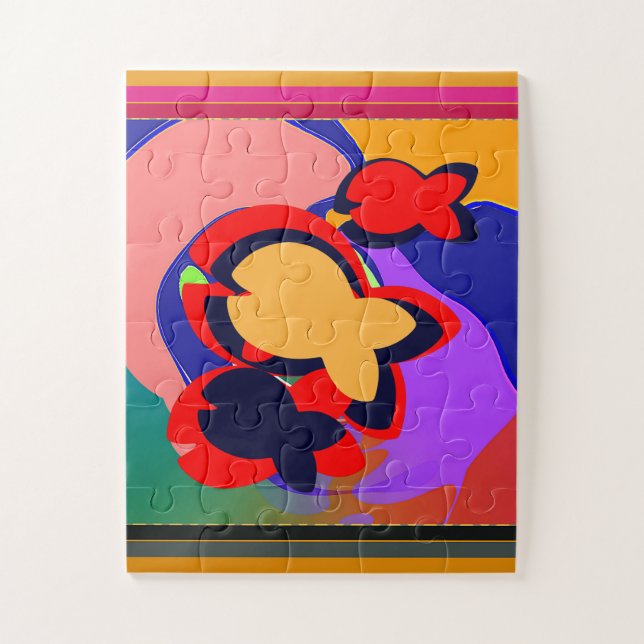 Fish Pond  Kids   Jigsaw Puzzle (Vertical)
