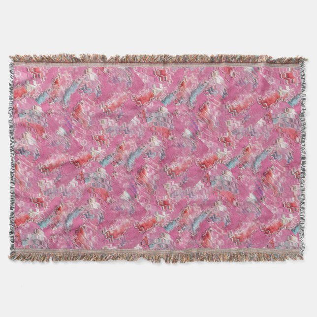 Fish Pool Throw Blanket (Front)