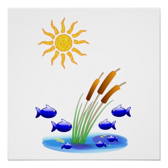 Fish Poster Beach House Posters (Front)