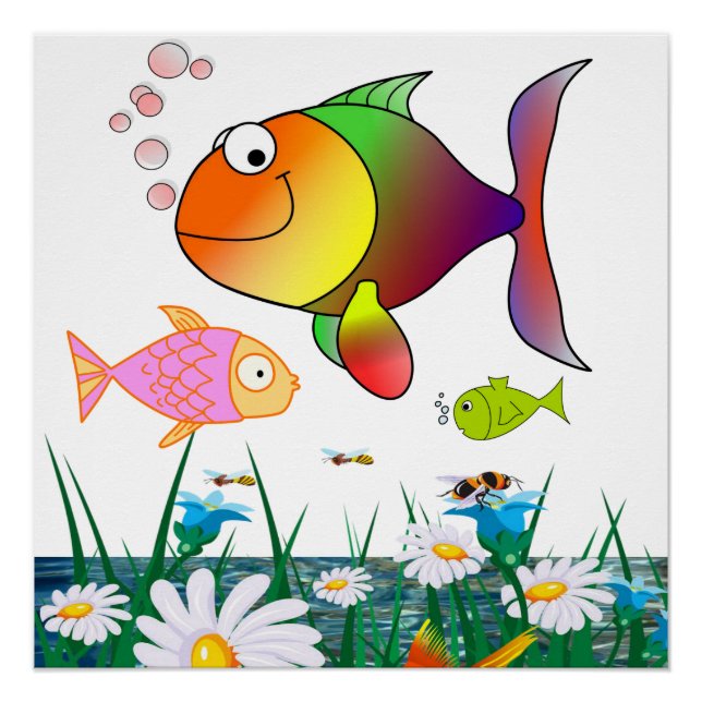 Fish Poster Beach House Posters (Front)