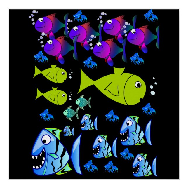 Fish Poster Beach House Posters (Front)