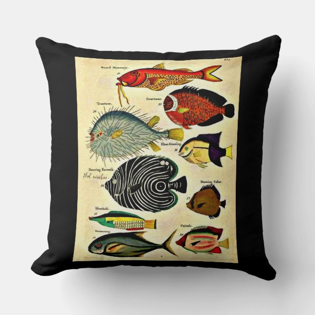  fish print cushion (Front)