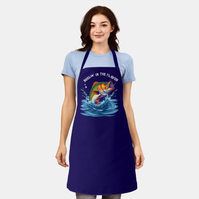 Fish-Reelin' in the Flavour- Apron (Worn)