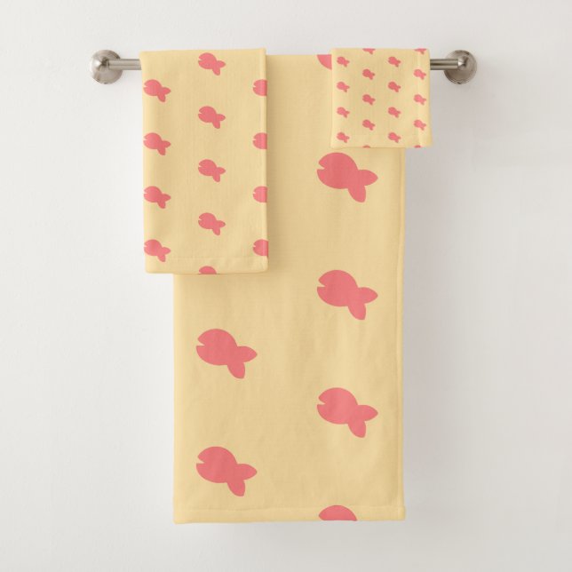  Fish Repeat Kids Baby Bath Towel Set (Insitu)