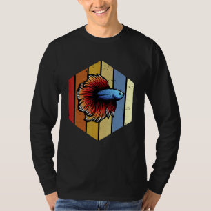 Fish Retro Vintage Colourful Oldschool Angler Angl T-Shirt