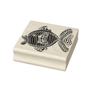 Fish Rubber Stamp