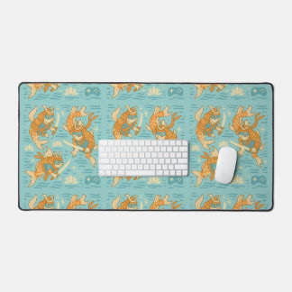 Fish Samurai Gamer Desk Mat