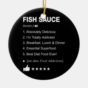 Fish Sauce Definition Meaning Funny  Ceramic Tree Decoration