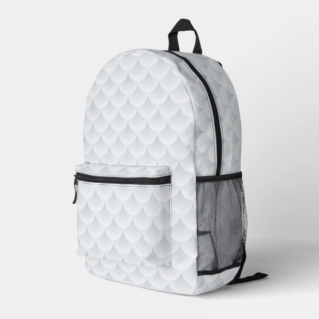 fish scale abstract vector background printed backpack (Back Corner Right)