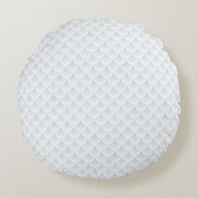 fish scale abstract vector background round cushion (Front)