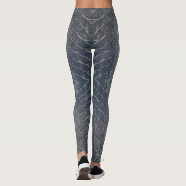 fish scale art leggings (Back)