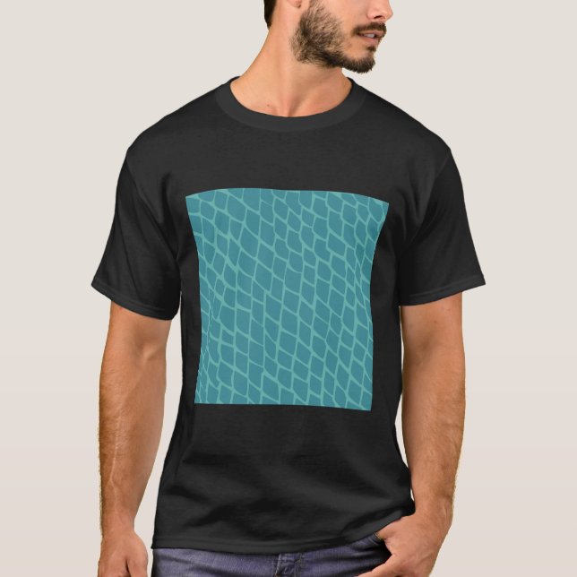 Fish Scale Pattern 726 T-Shirt (Front)