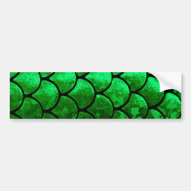 fish scales bumper sticker (Front)
