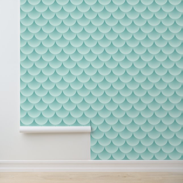 Fish Scales Pattern Wallpaper (Application)