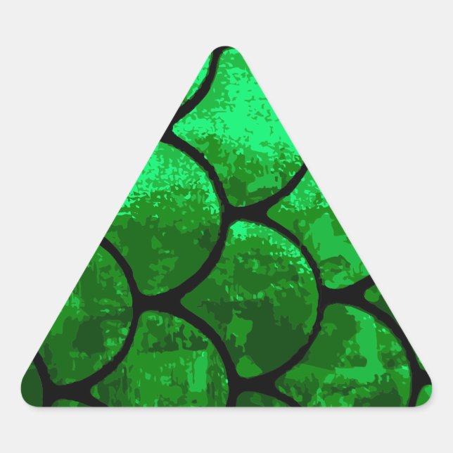 fish scales triangle sticker (Front)