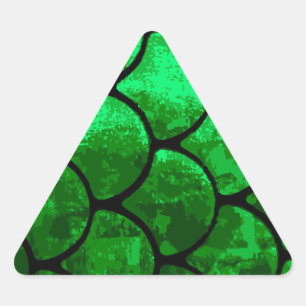 fish scales triangle sticker