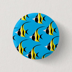 Fish School 3 Cm Round Badge