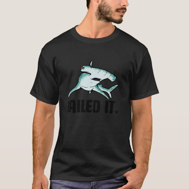 Fish Sea Creature Hammerhead Shark Predatory Fish T-Shirt (Front)