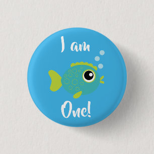 Fish Sea Ocean Kid's Birthday Aquarium 3 Cm Round Badge