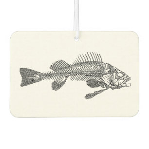 Fish skeleton car air freshener