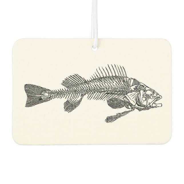 Fish skeleton car air freshener (Front)