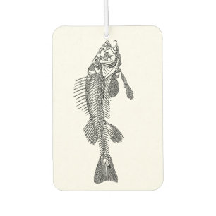 Fish skeleton car air freshener
