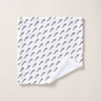 Fish skeleton wash cloth