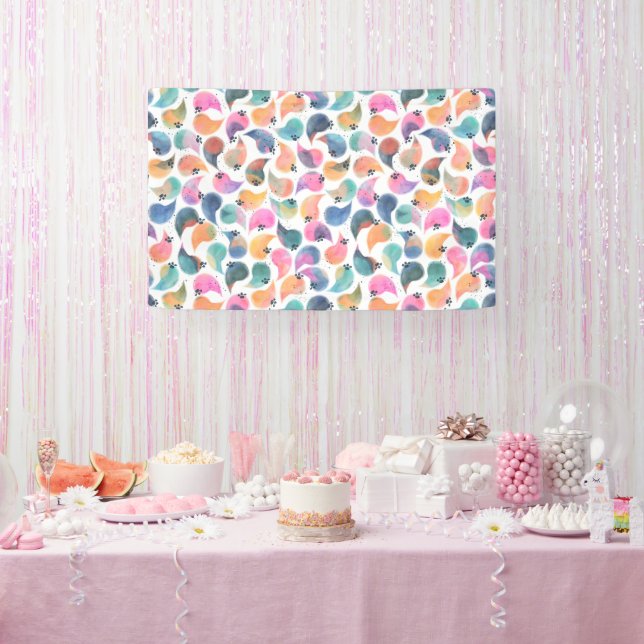 Fish Skin Watercolor Banner (Party)