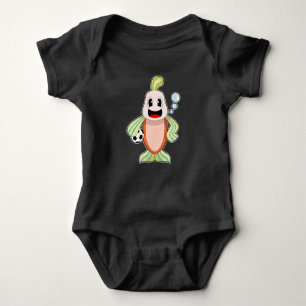 Fish Soccer player Soccer Sports Baby Bodysuit